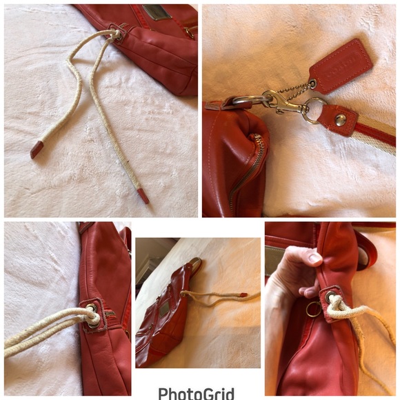 Coach Poppy Lg Spotlight Washed Leather Shldr Bag - Picture 15 of 16